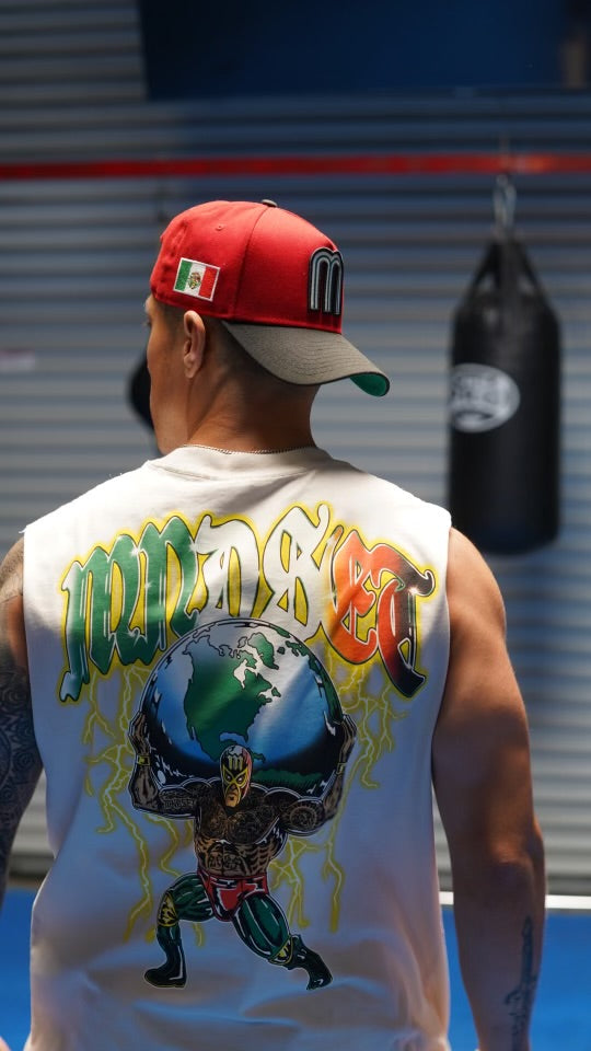 MNDSET LUCHADOR TANK (FADED BONE)