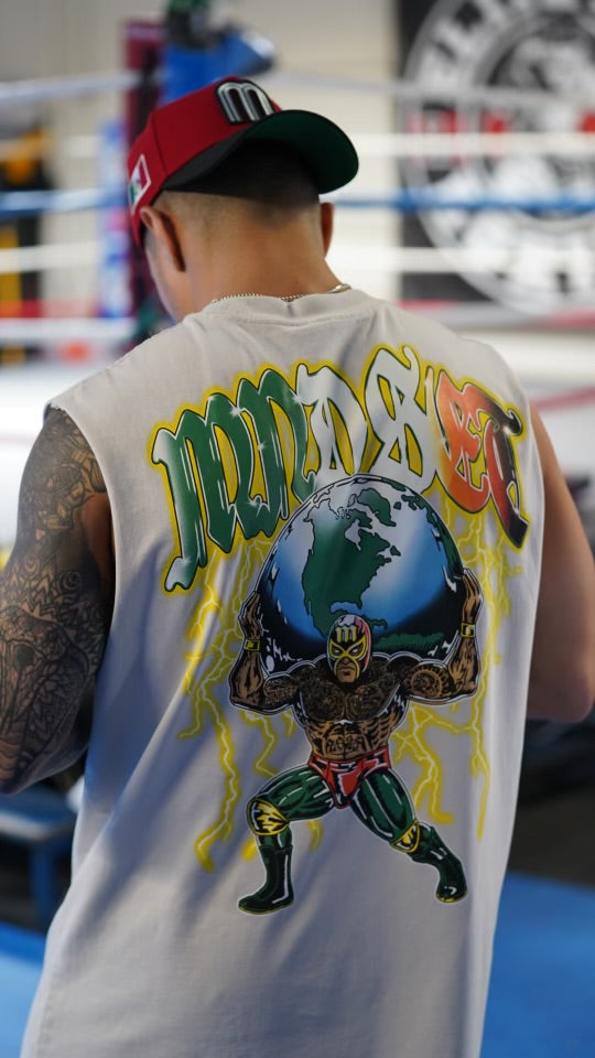 MNDSET LUCHADOR TANK (FADED BONE)