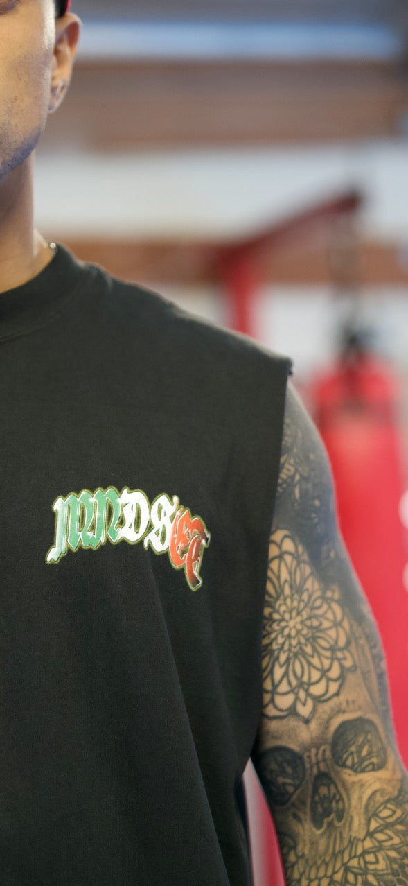 MNDSET LUCHADOR TANK (FADED BLACK)