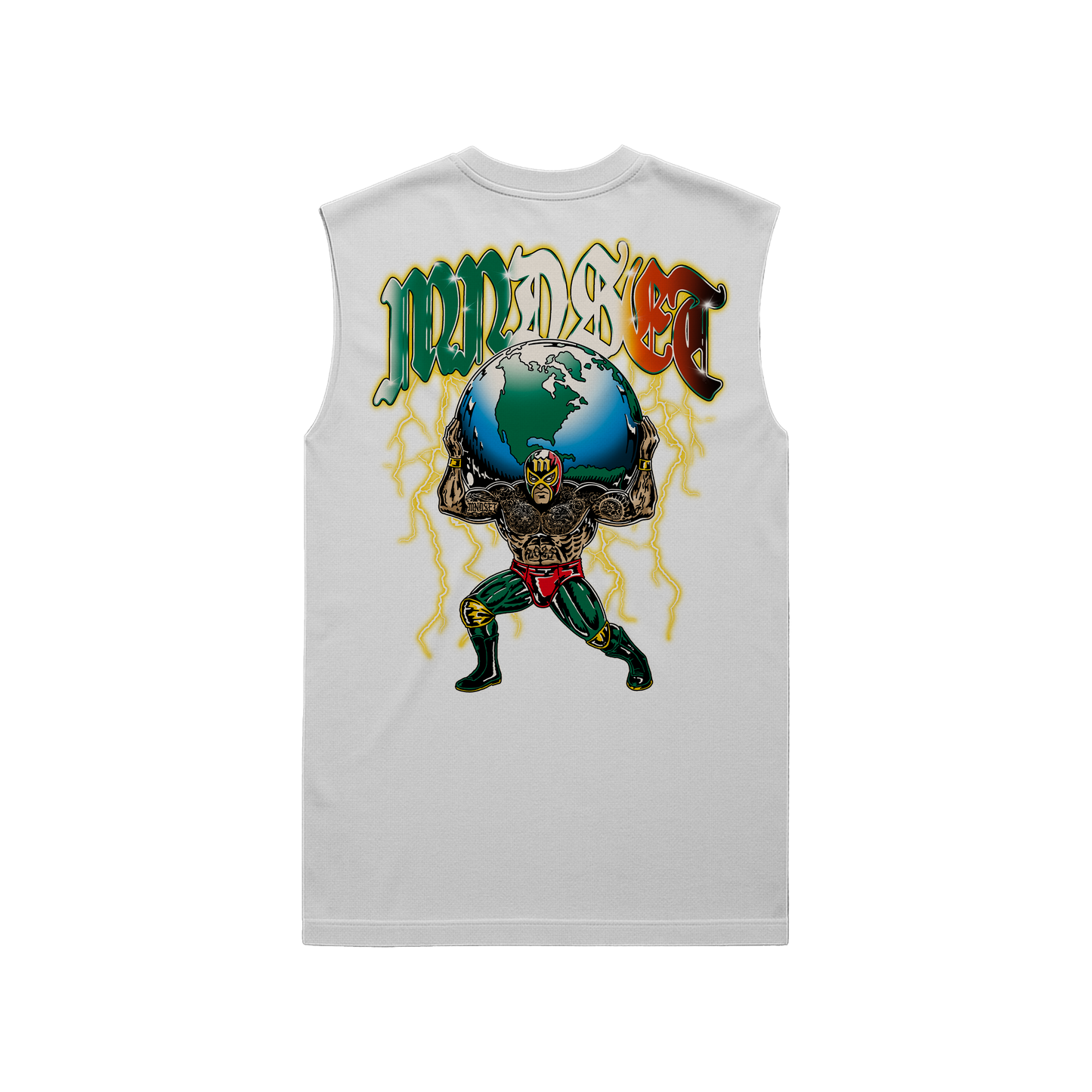 MNDSET LUCHADOR TANK (FADED BONE)